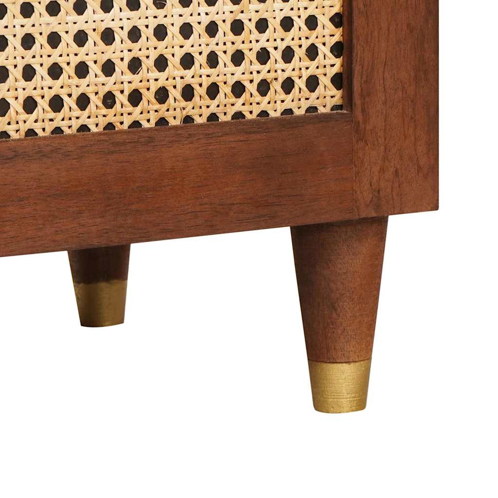 Bufet Maro 60 x 33.5 x 75 cm Ratan și lemn solid de mango GartenMobel Dekor