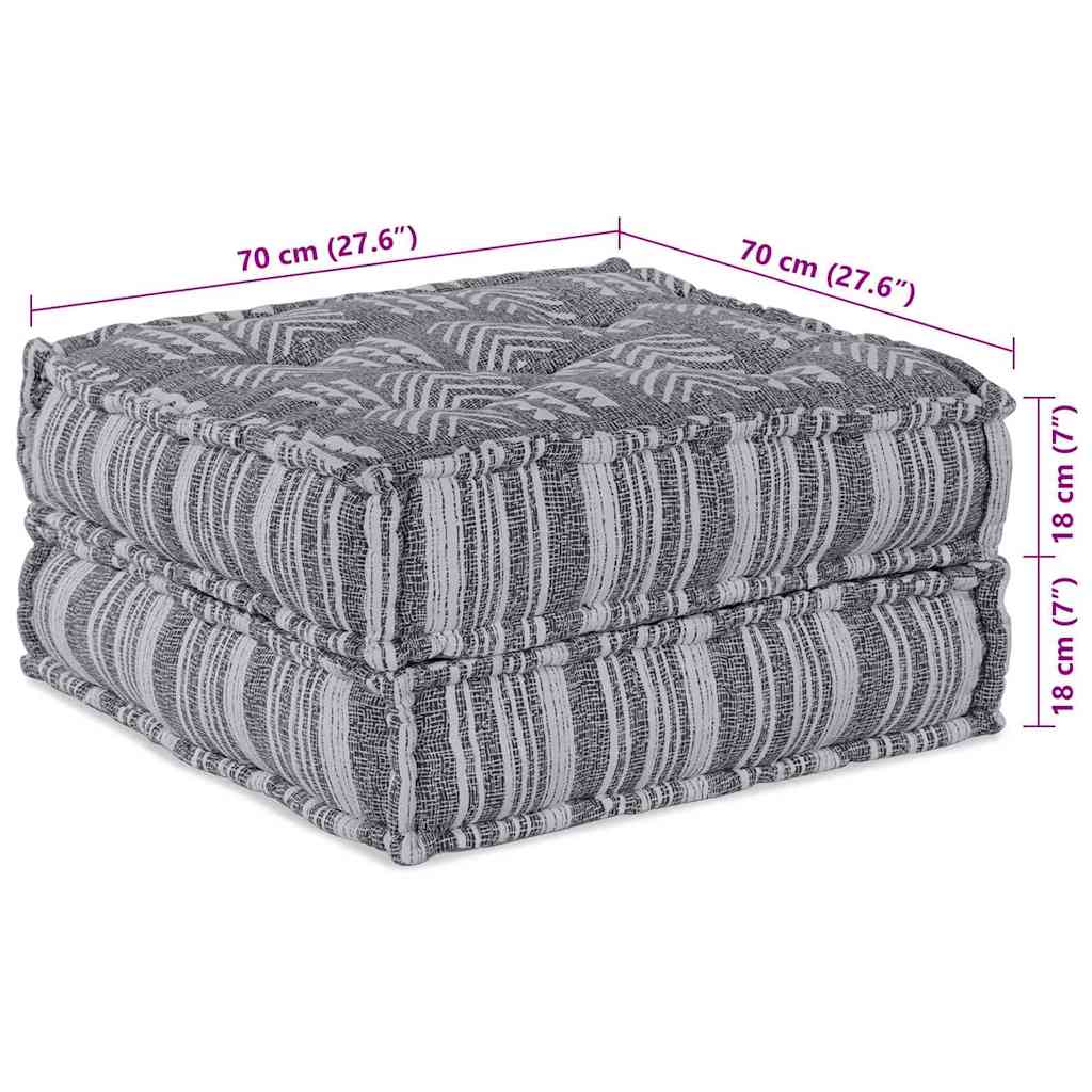 Canapea modulară Dungi Manual Gri 70 x 70 x 36 cm țesătură GartenMobel Dekor
