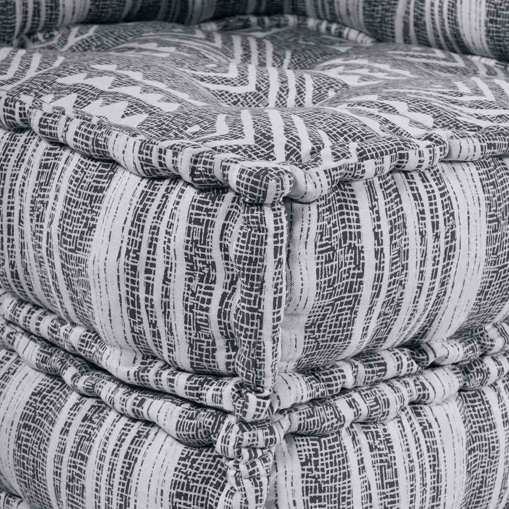 Canapea modulară Dungi Manual Gri 70 x 70 x 54 cm țesătură GartenMobel Dekor