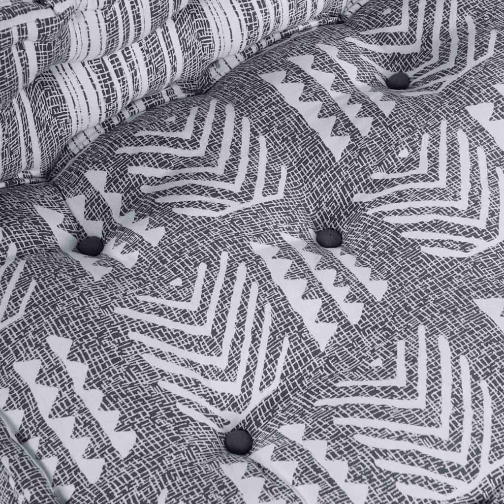 Canapea modulară Dungi Manual Gri 70 x 70 x 54 cm țesătură GartenMobel Dekor