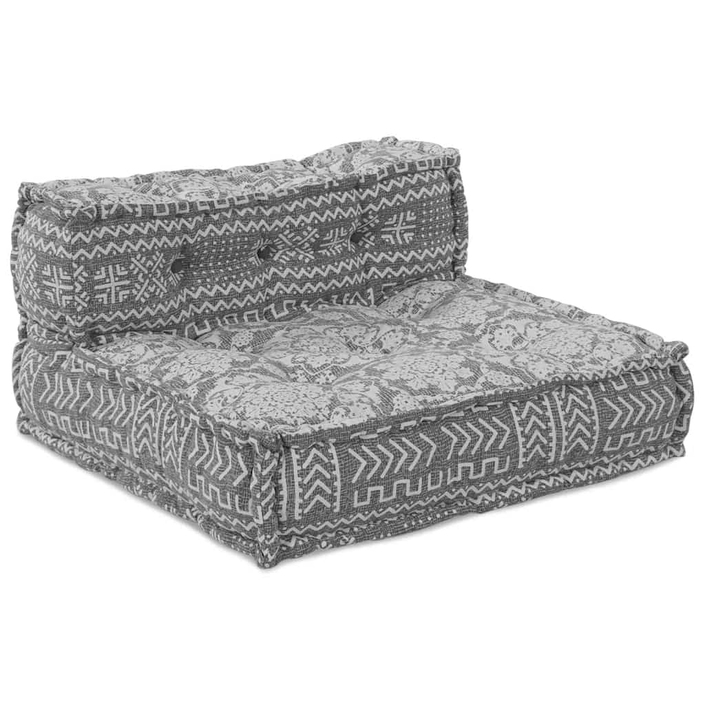 Canapea modulară Geometric Gri deschis 70 x 70 x 54 cm țesătură GartenMobel Dekor