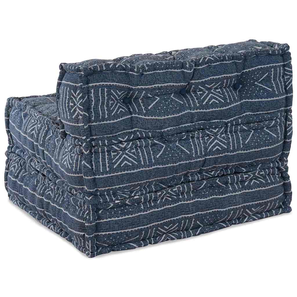 Canapea modulară Geometric Indigo 70 x 70 x 54 cm țesătură GartenMobel Dekor