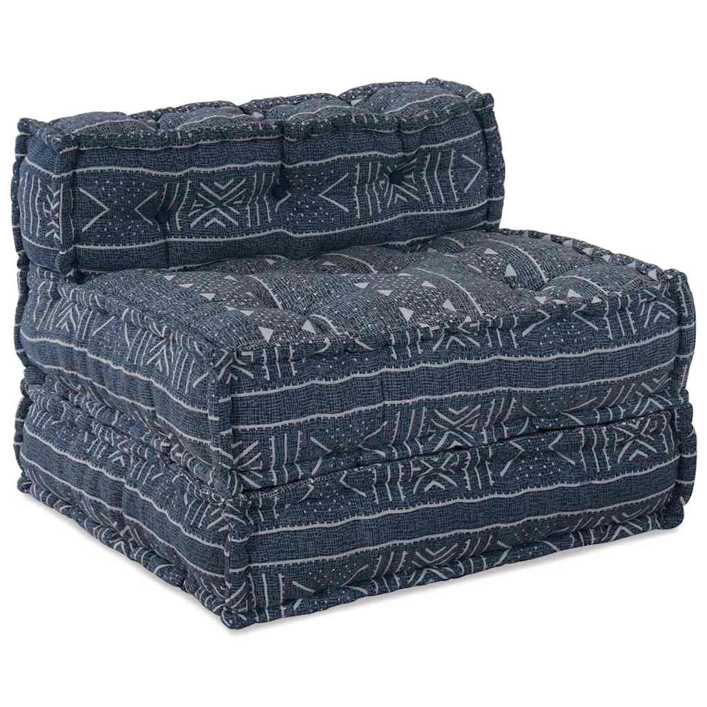 Canapea modulară Geometric Indigo 70 x 70 x 54 cm țesătură GartenMobel Dekor