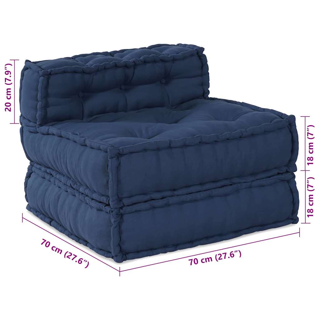 Canapea modulară Manual Indigo 70 x 70 x 54 cm țesătură GartenMobel Dekor