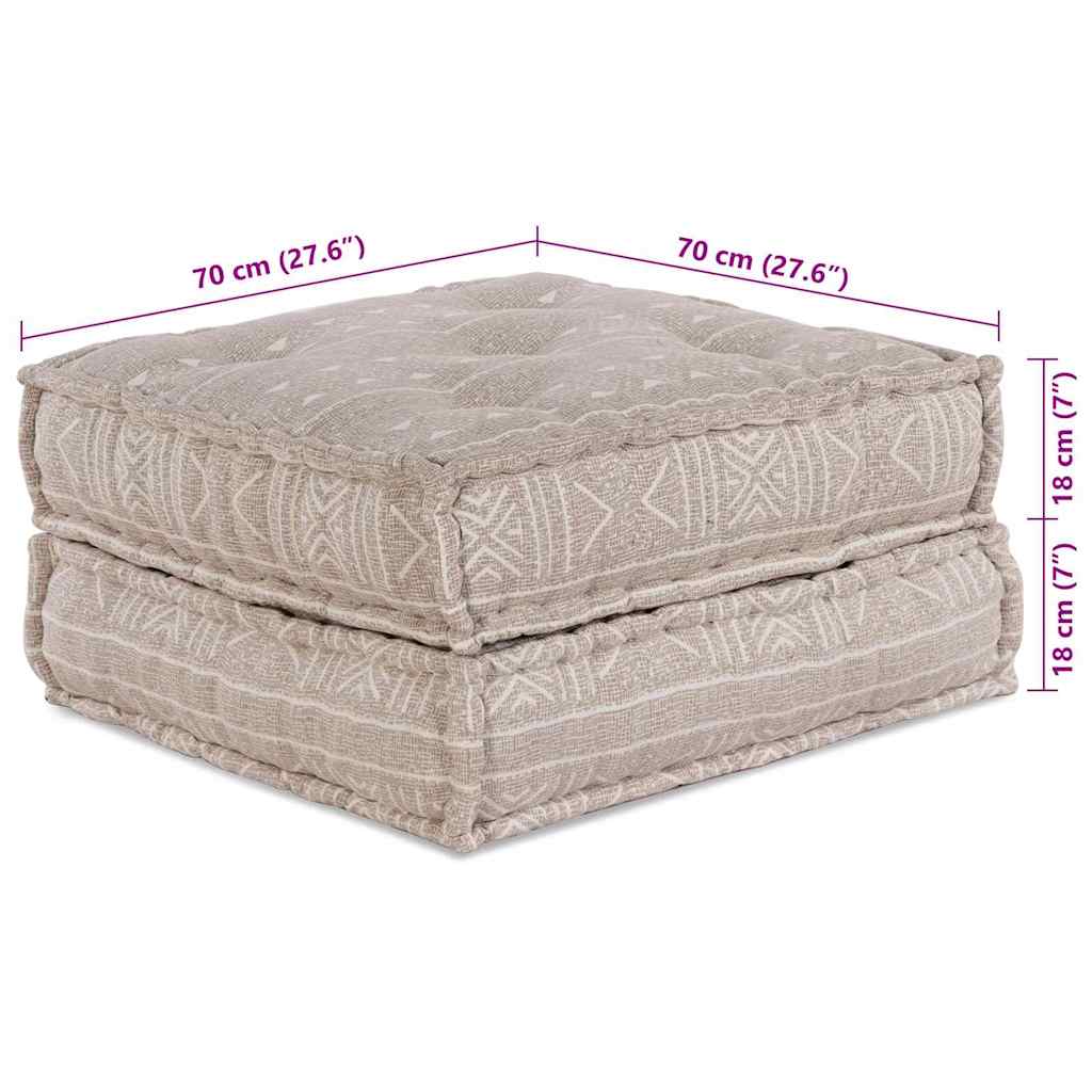 Canapea modulară Manual Maro deschis 70 x 70 x 36 cm țesătură GartenMobel Dekor