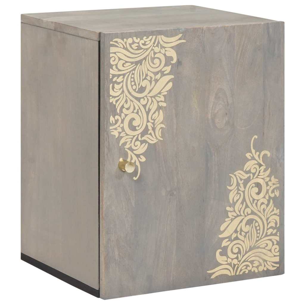 Dulap de perete pentru baie cu depozitare Gri 38 x 33 x 48 cm GartenMobel Dekor