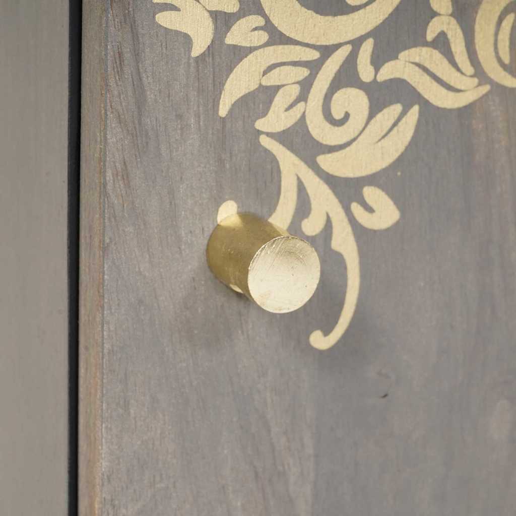 Dulap de perete pentru baie cu depozitare Gri 38 x 33 x 48 cm GartenMobel Dekor