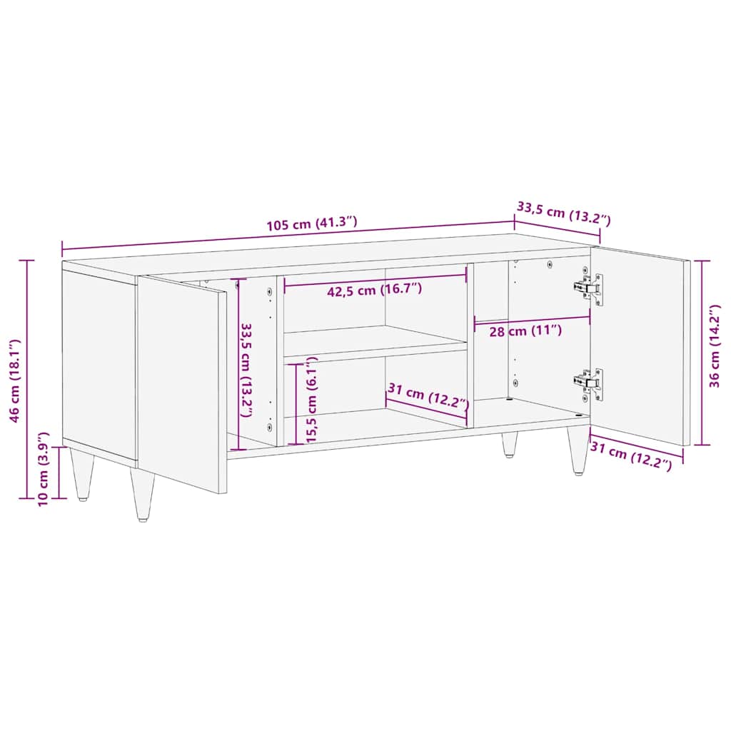 Dulapuri și suporturi pentru stocarea media Maro GartenMobel Dekor