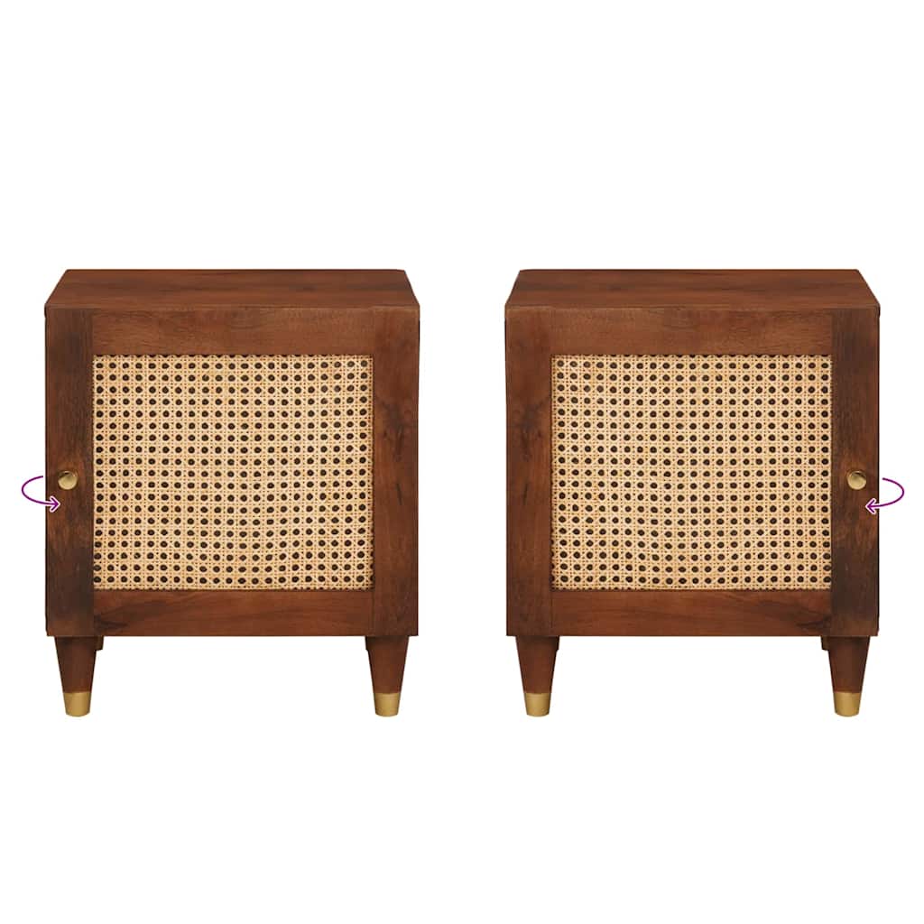 Mese de noptieră 2 pcs 40 x 33.5 x 46 cm GartenMobel Dekor