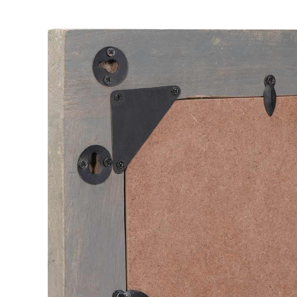 Oglindă pentru baie cu oglindă Gri și Argintiu 50 x 70 x 3 cm GartenMobel Dekor