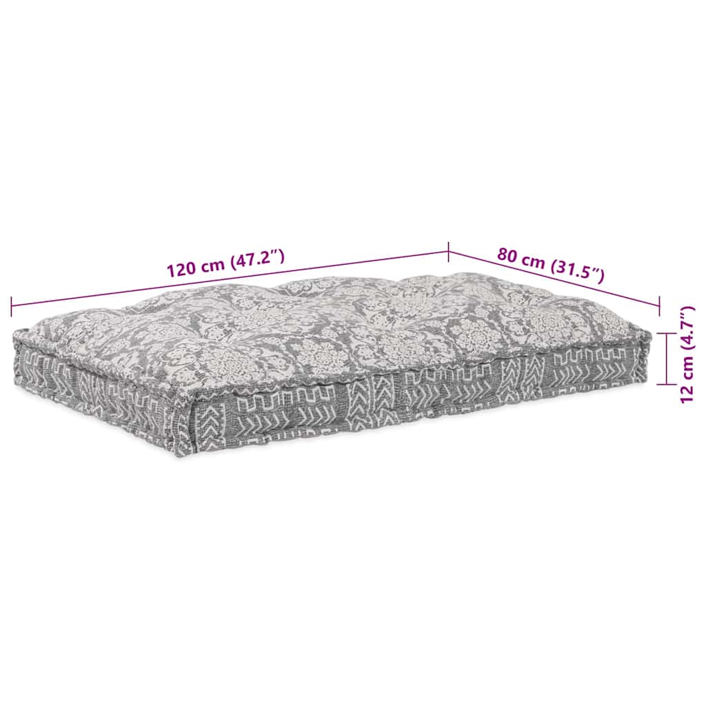 Perna pentru canapea pe palet Gri deschis țesătură GartenMobel Dekor