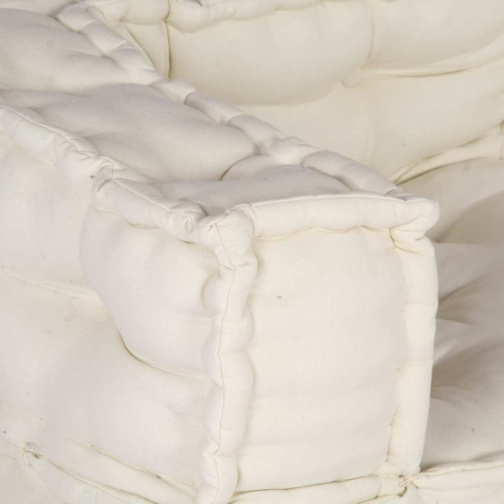 Puf modular crem 140x70x36 țesătură GartenMobel Dekor