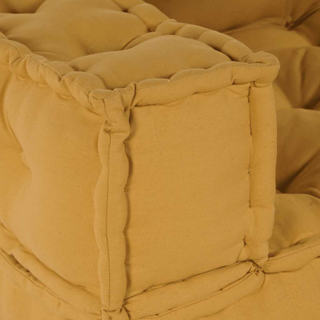 Puf modular galben 140x70x36 țesătură GartenMobel Dekor