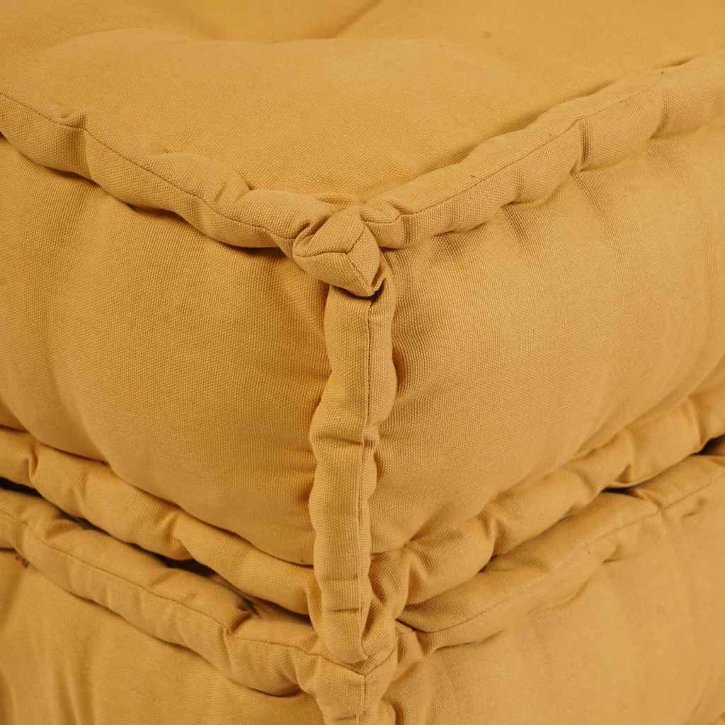 Puf modular galben 70x70x54 țesătură GartenMobel Dekor