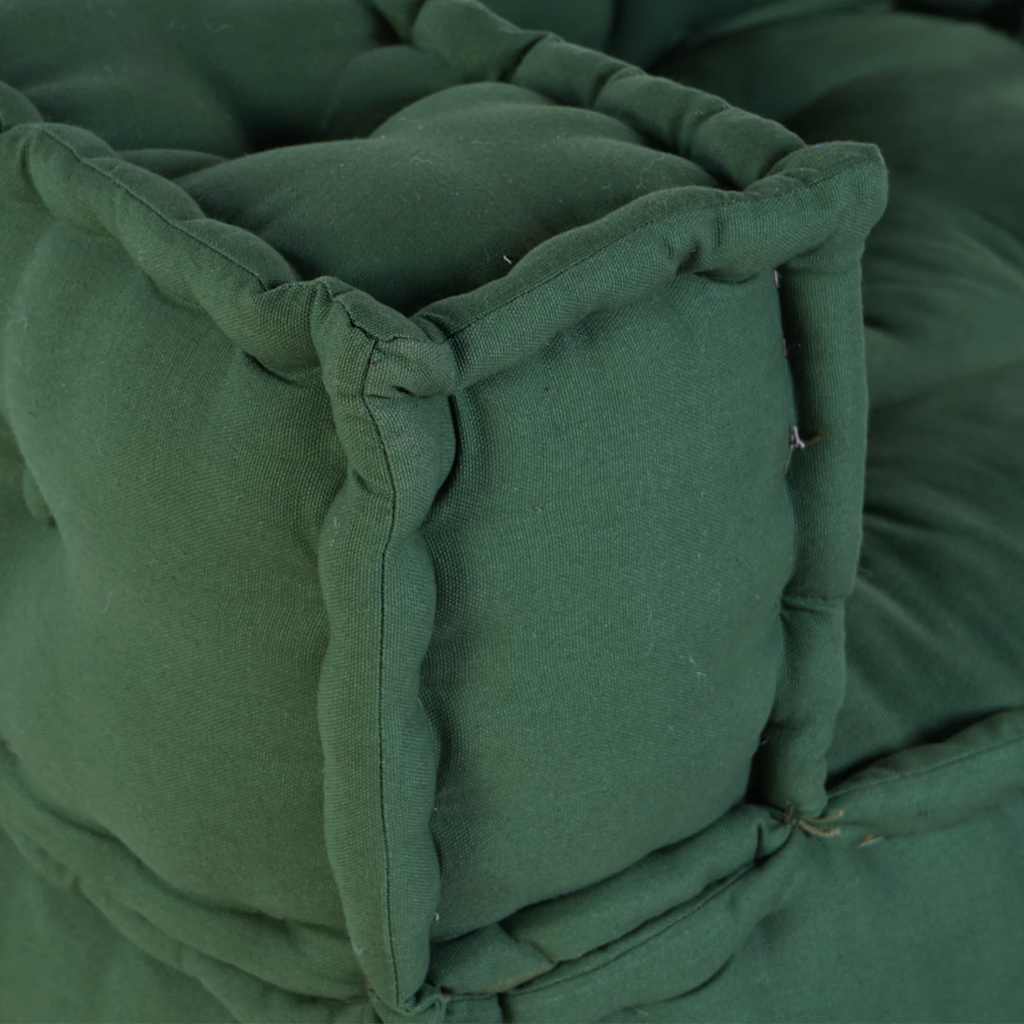 Puf modular verde 140x70x36 țesătură GartenMobel Dekor