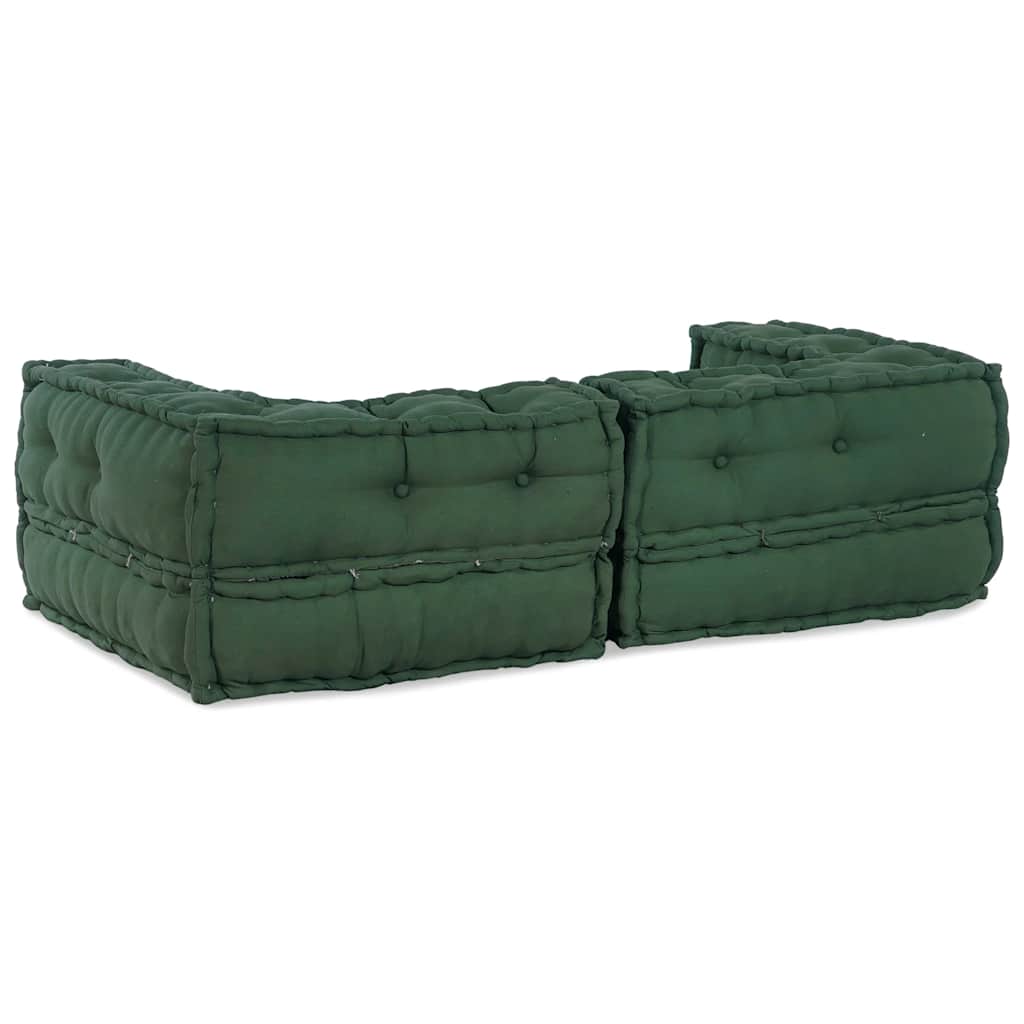 Puf modular verde 140x70x36 țesătură GartenMobel Dekor