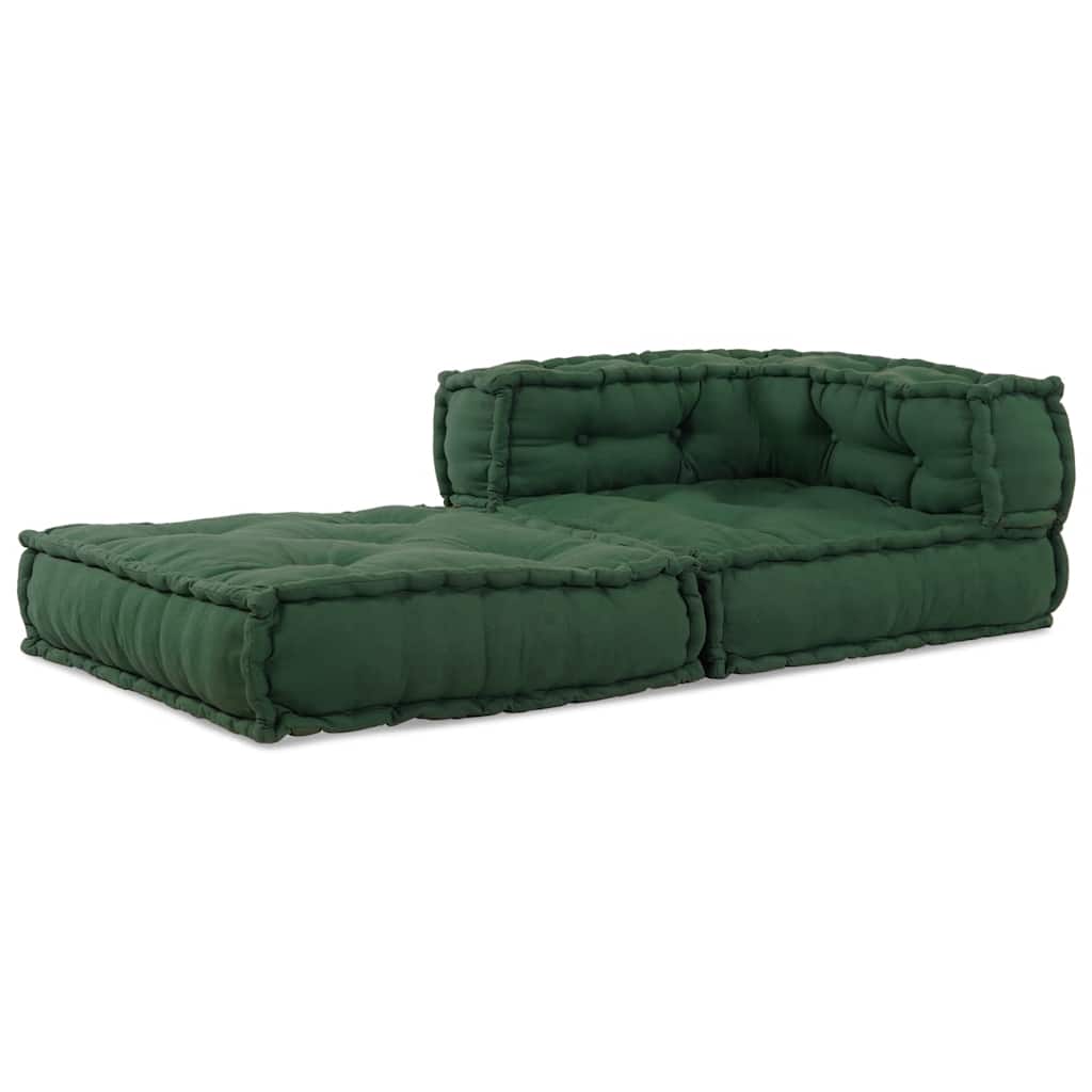 Puf modular verde 70x70x54 țesătură GartenMobel Dekor