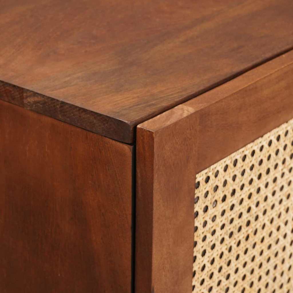 Raft înalt Maro 40 x 33.5 x 110 cm Ratan și lemn solid de mango GartenMobel Dekor