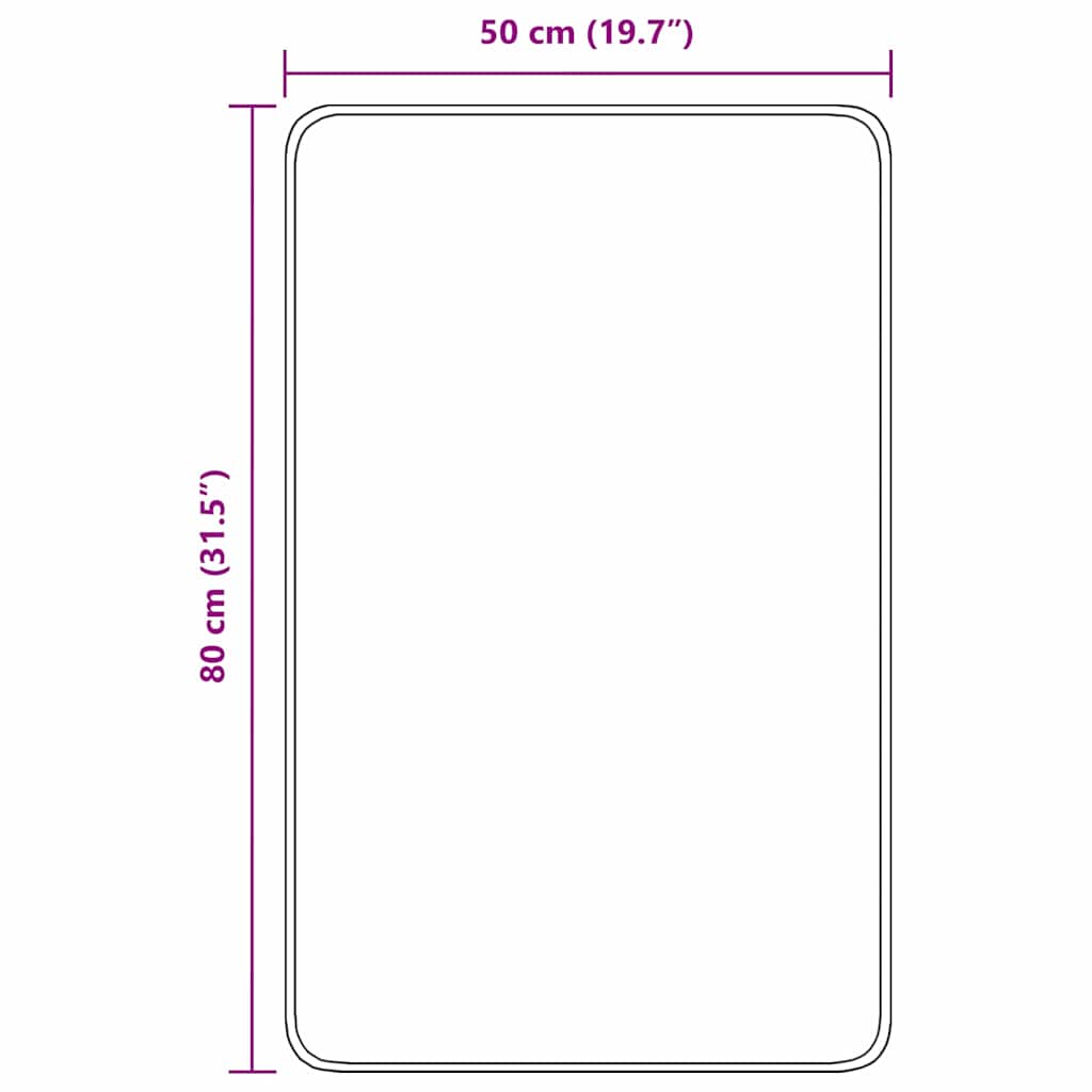 Covoare de baie anti-derapante albastru 50 x 80 cm PP GartenMobel Dekor