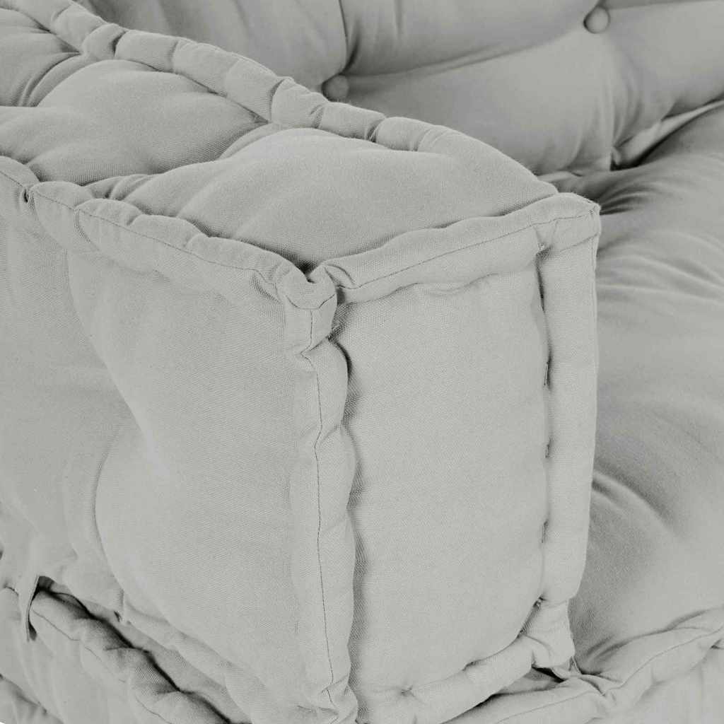 Perna pentru canapea pe palet Gri țesătură GartenMobel Dekor