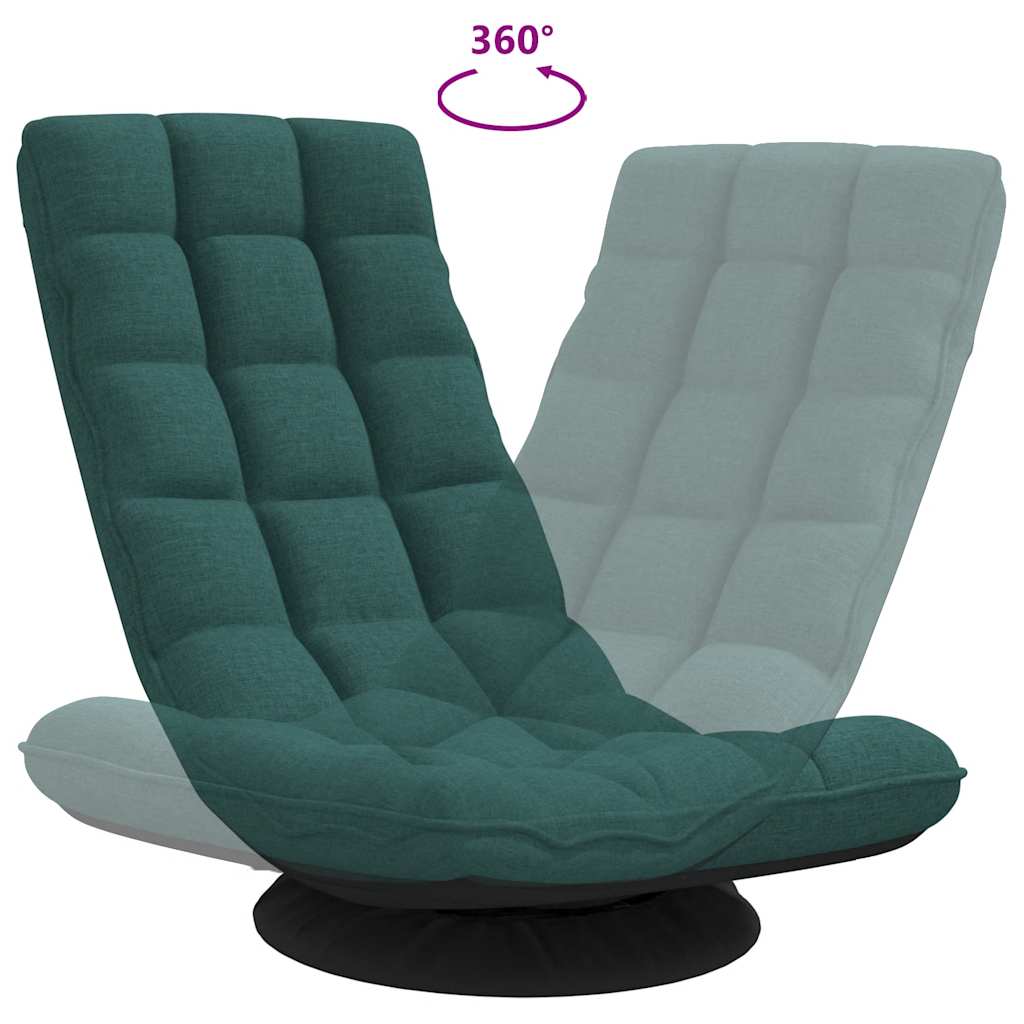 Scaun pivotant cu podea verde închis 70x51x79 cm stofa GartenMobel Dekor