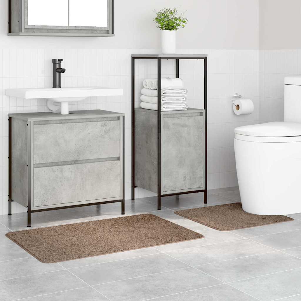 Set de mochete anti-derapante pentru baie 2 pcs Maro PP GartenMobel Dekor