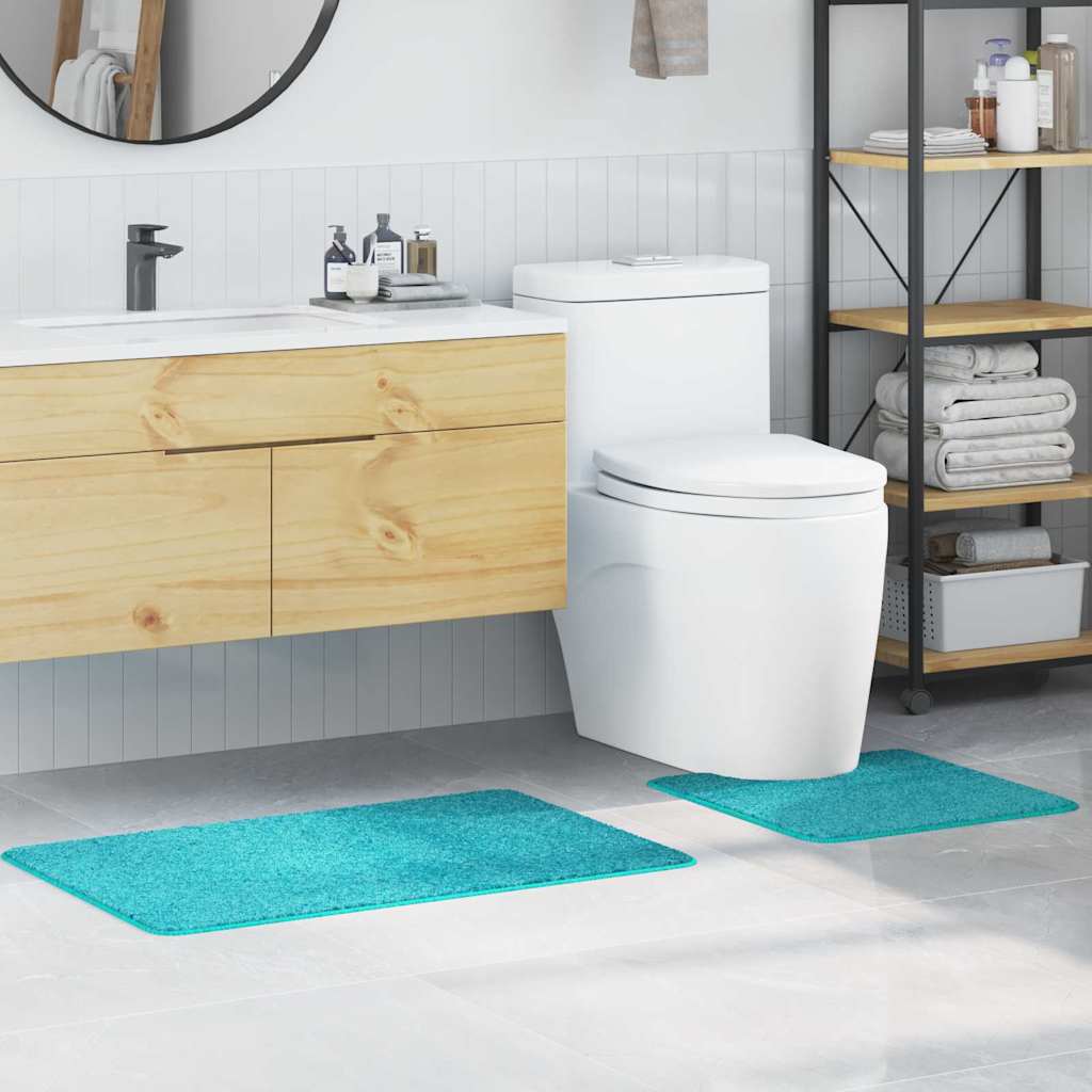 Set de mochete anti-derapante pentru baie 2 pcs Turcoaz PP GartenMobel Dekor
