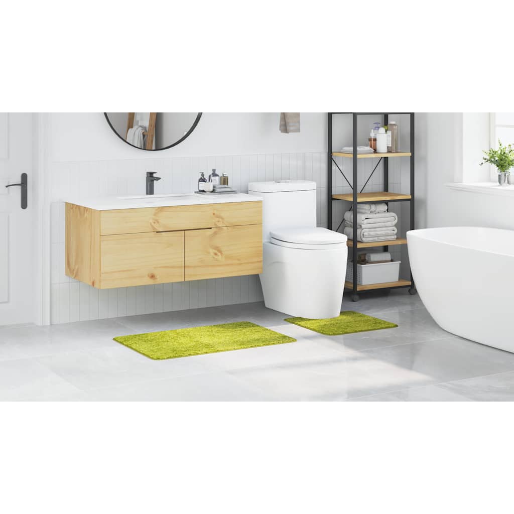 Set de mochete anti-derapante pentru baie 2 pcs Verde PP GartenMobel Dekor