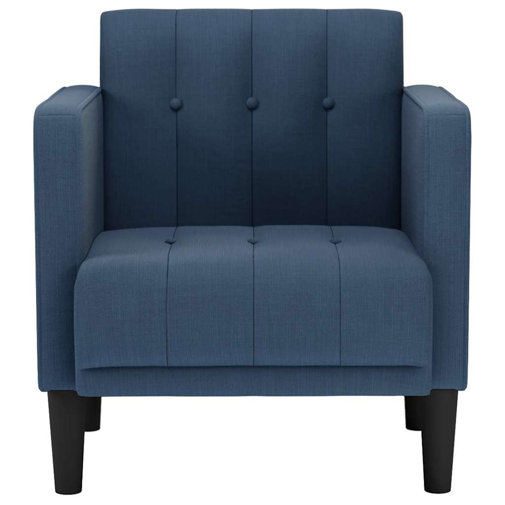 Canapea Scaun cu cotiere, albastru, 53 cm, textil GartenMobel Dekor