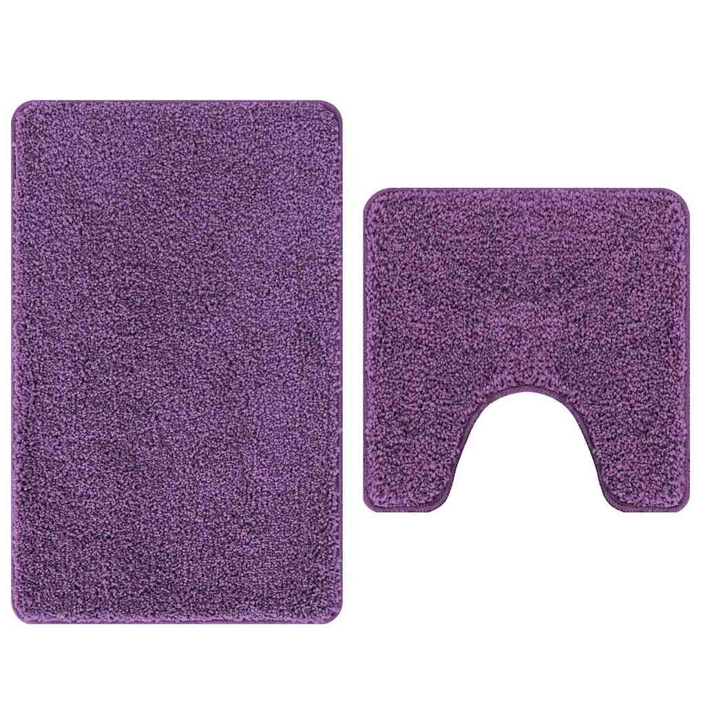 Set de mochete anti-derapante pentru baie 2 pcs Violet PP GartenMobel Dekor