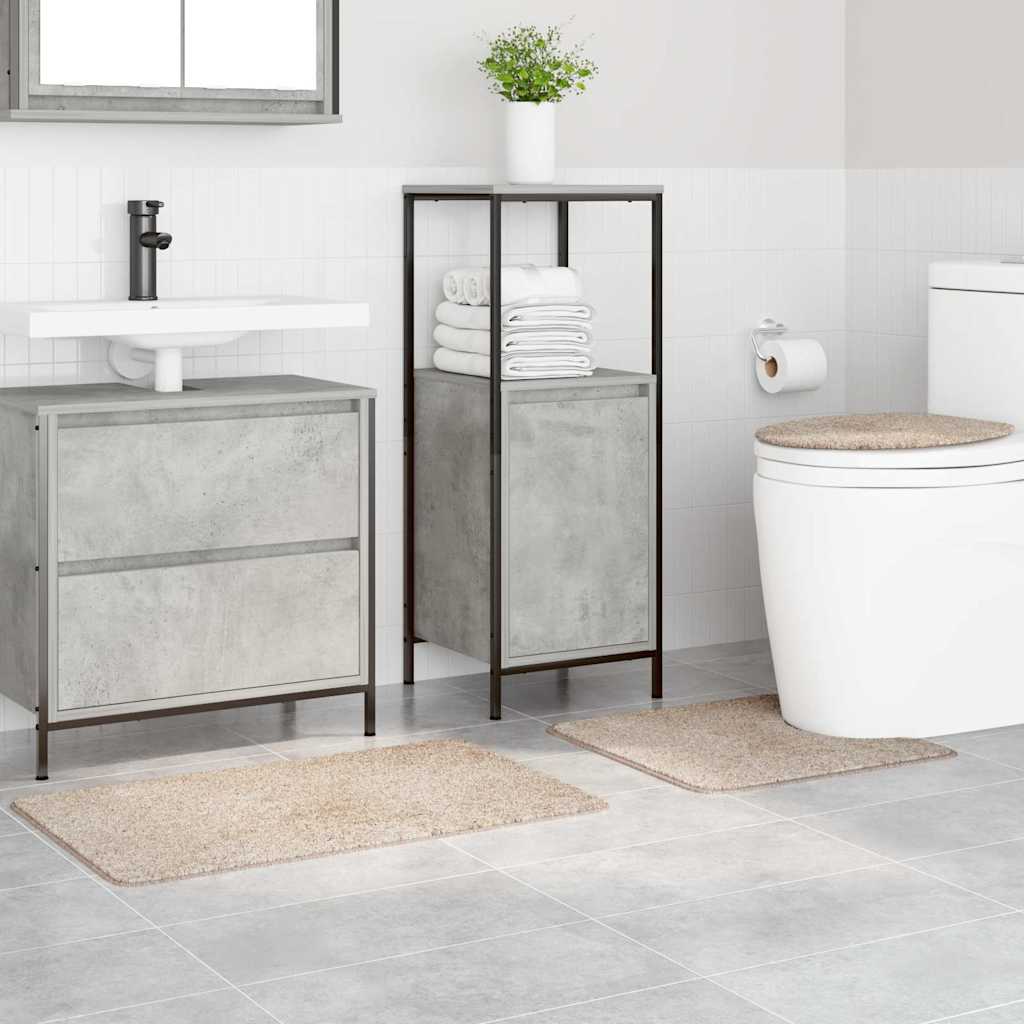 Set de mochete anti-derapante pentru baie 3 pcs Crem 50 x 50 cm GartenMobel Dekor