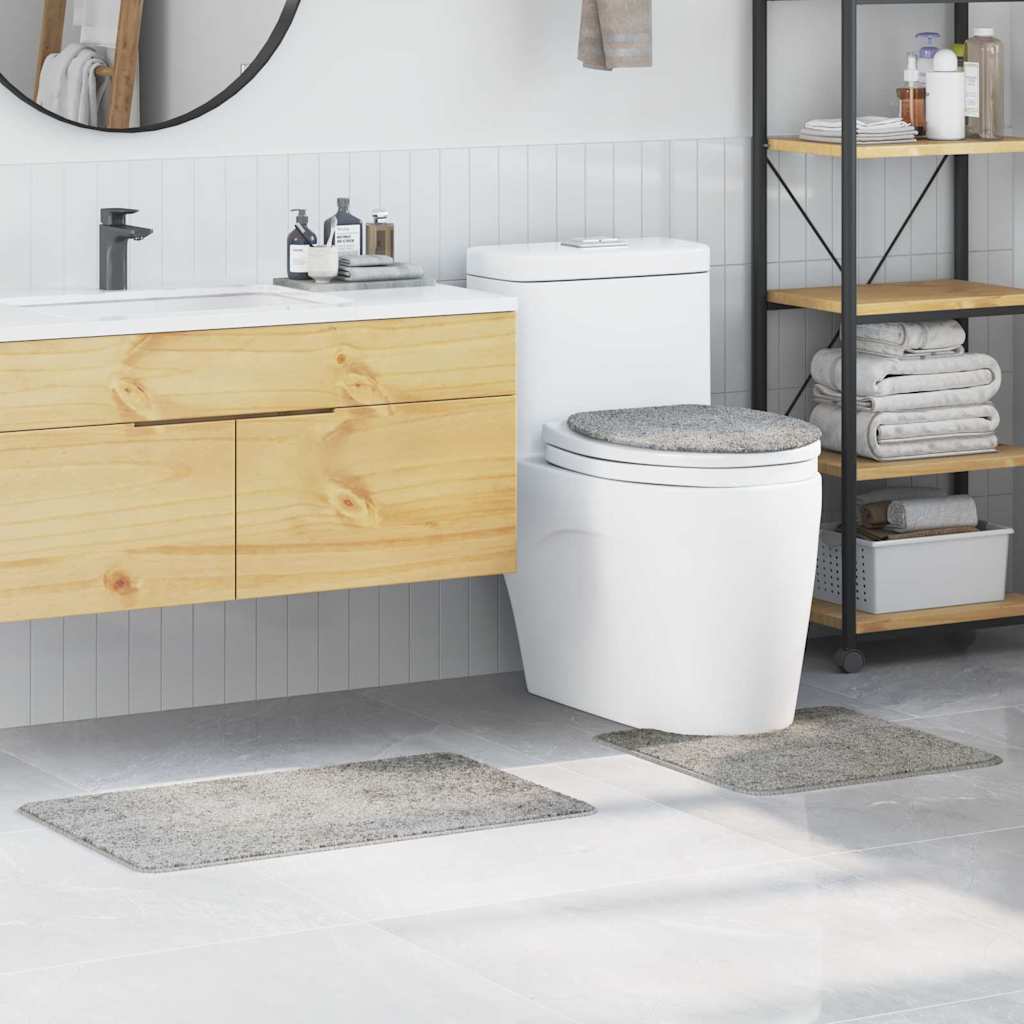 Set de mochete anti-derapante pentru baie 3 pcs Gri 50 x 50 cm GartenMobel Dekor
