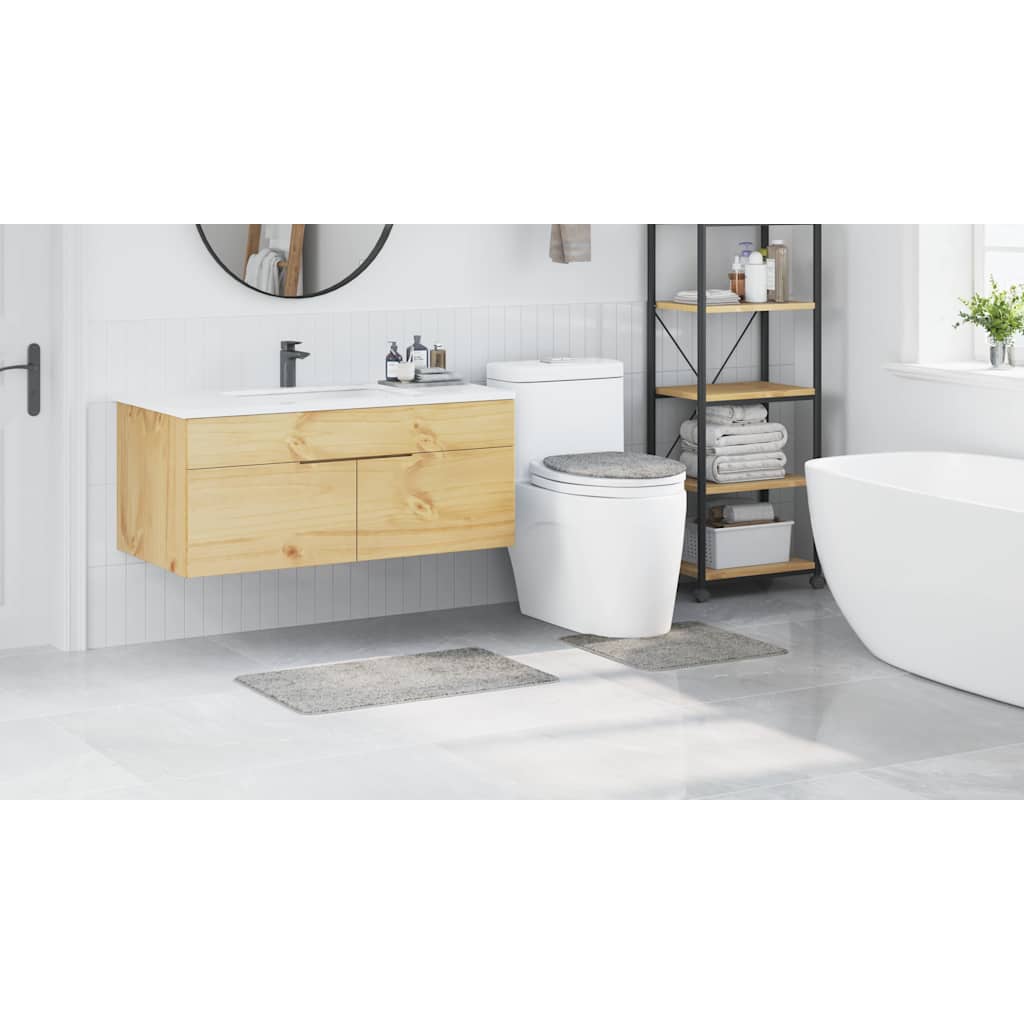 Set de mochete anti-derapante pentru baie 3 pcs Gri 50 x 50 cm GartenMobel Dekor