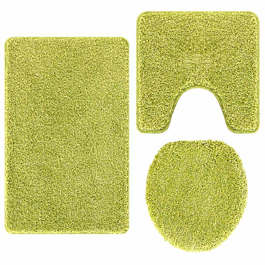Set de mochete anti-derapante pentru baie 3 pcs Verde GartenMobel Dekor