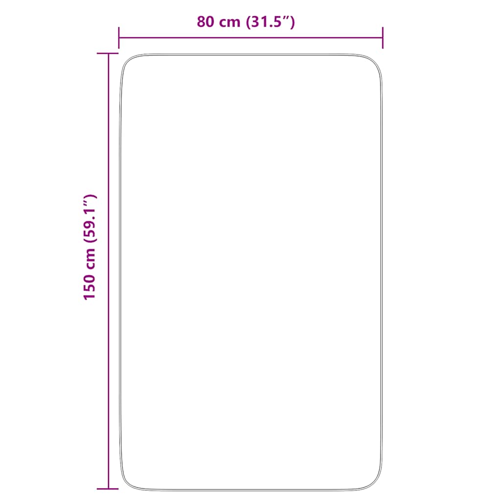 Covor shaggy cu pom înalt, NAVARRA, roz praf, 80x150 cm GartenMobel Dekor