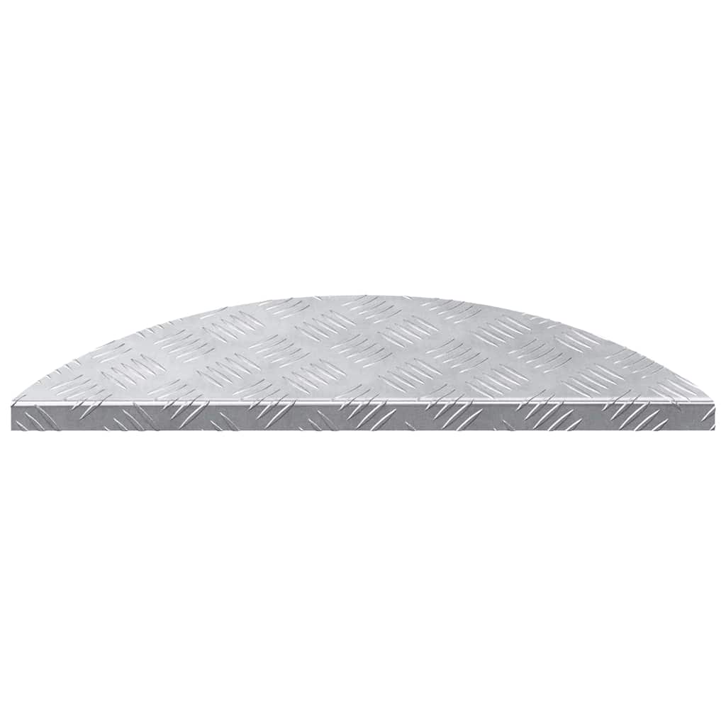 Plăci cu tablouri 10 pcs Argintiu 60 x 18 cm Aluminiu GartenMobel Dekor