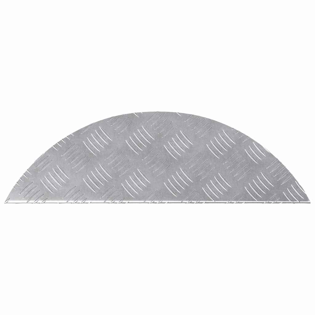 Plăci cu tablouri 10 pcs Argintiu 60 x 18 cm Aluminiu GartenMobel Dekor