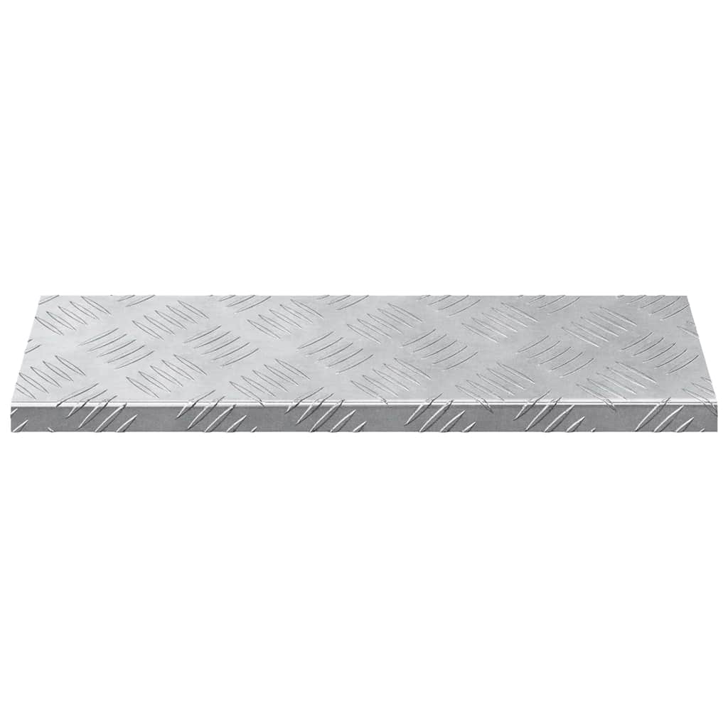 Plăci cu tablouri 15 pcs Argintiu 60 x 18 cm Aluminiu GartenMobel Dekor