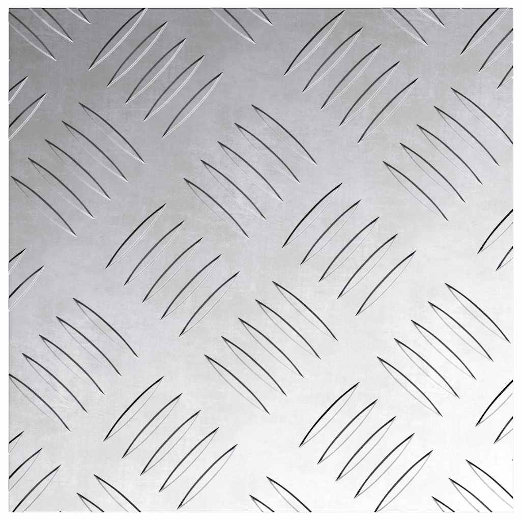 Plăci cu tablouri 2 pcs Argintiu 20 x 20 cm Aluminiu GartenMobel Dekor