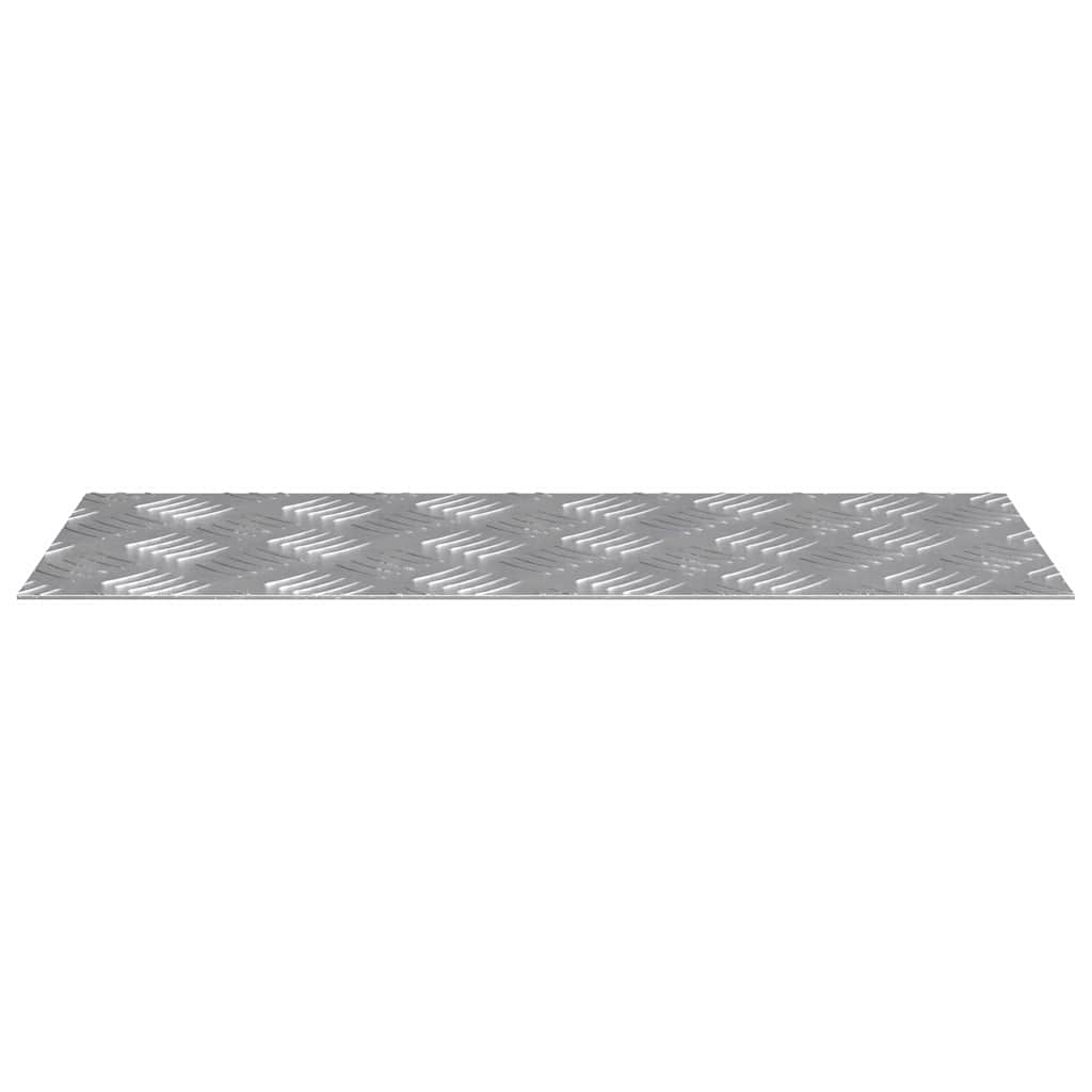 Plăci cu tablouri 2 pcs Argintiu 50 x 20 cm Aluminiu GartenMobel Dekor
