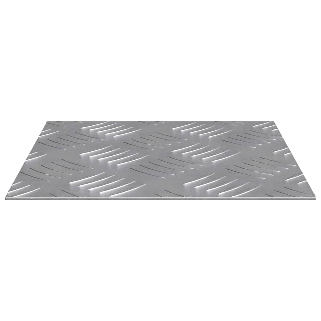 Plăci cu tablouri 4 pcs Argintiu 20 x 20 cm Aluminiu GartenMobel Dekor