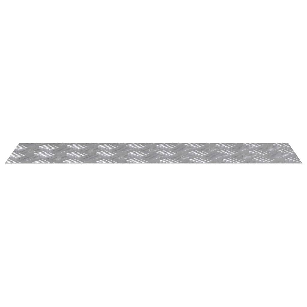 Plăci cu tablouri 4 pcs Argintiu 70 x 20 cm Aluminiu GartenMobel Dekor