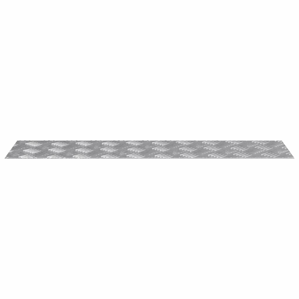 Plăci cu tablouri 4 pcs Argintiu 80 x 20 cm Aluminiu GartenMobel Dekor