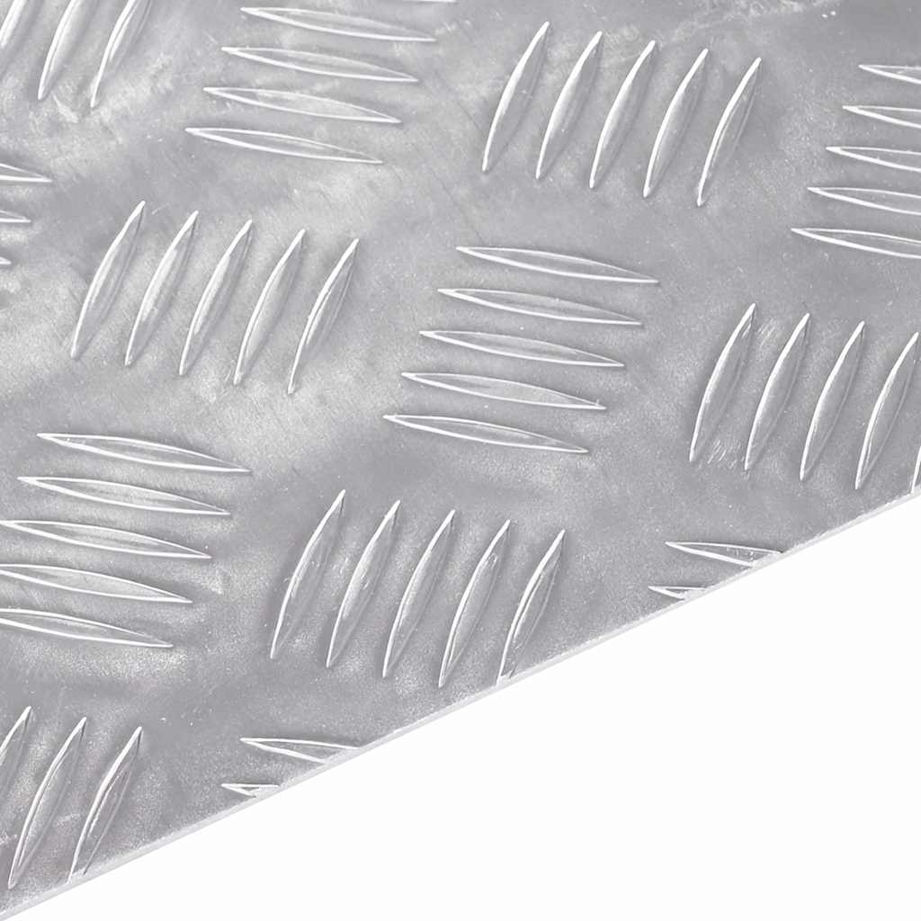 Plăci cu tablouri 4 pcs Argintiu 90 x 20 cm Aluminiu GartenMobel Dekor