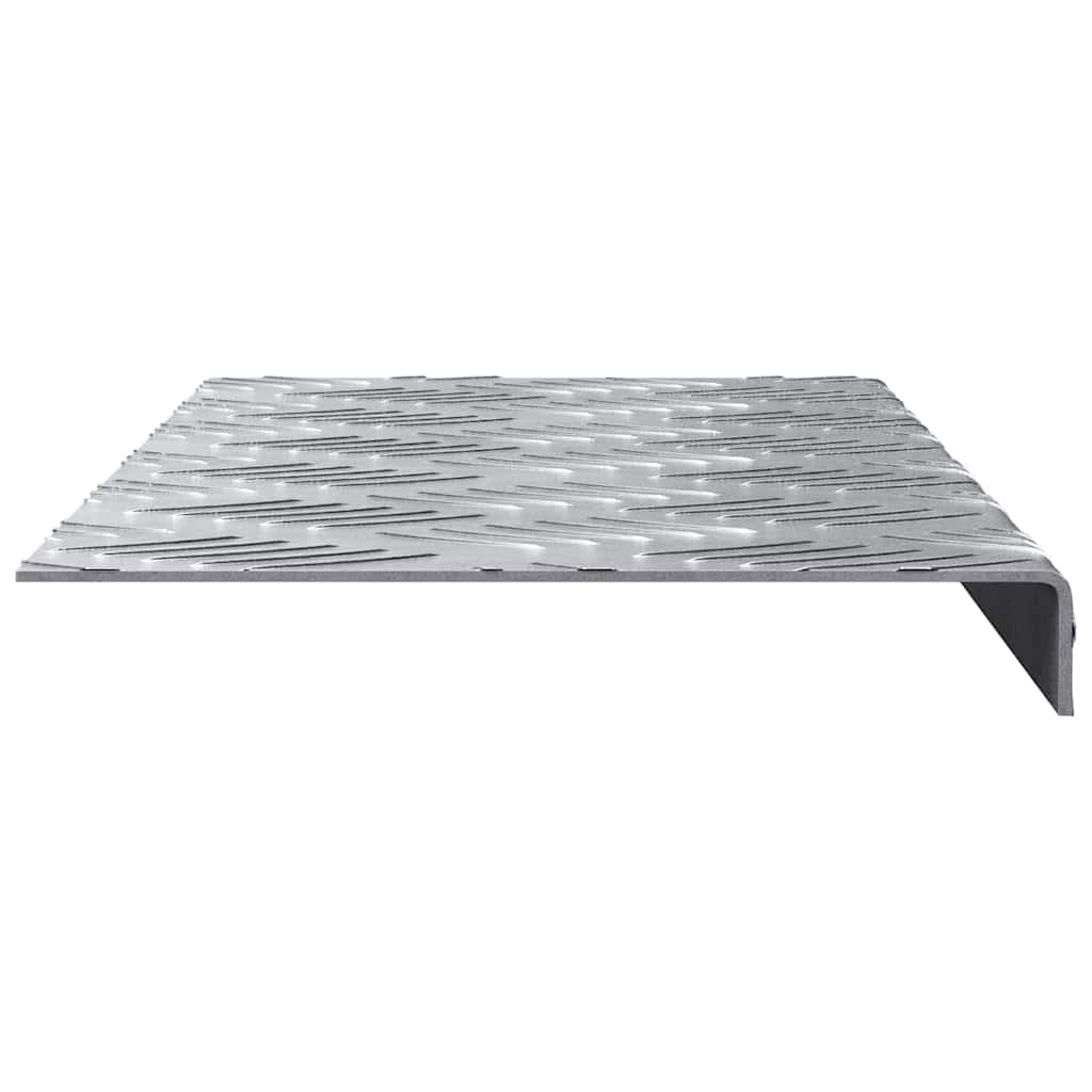 Plăci cu tablouri 5 pcs Argintiu 60 x 18 cm Aluminiu GartenMobel Dekor