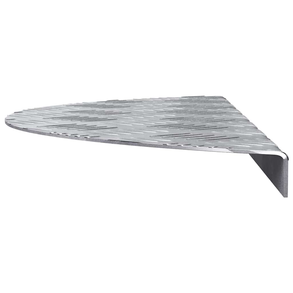 Plăci cu tablouri 5 pcs Argintiu 60 x 18 cm Aluminiu GartenMobel Dekor