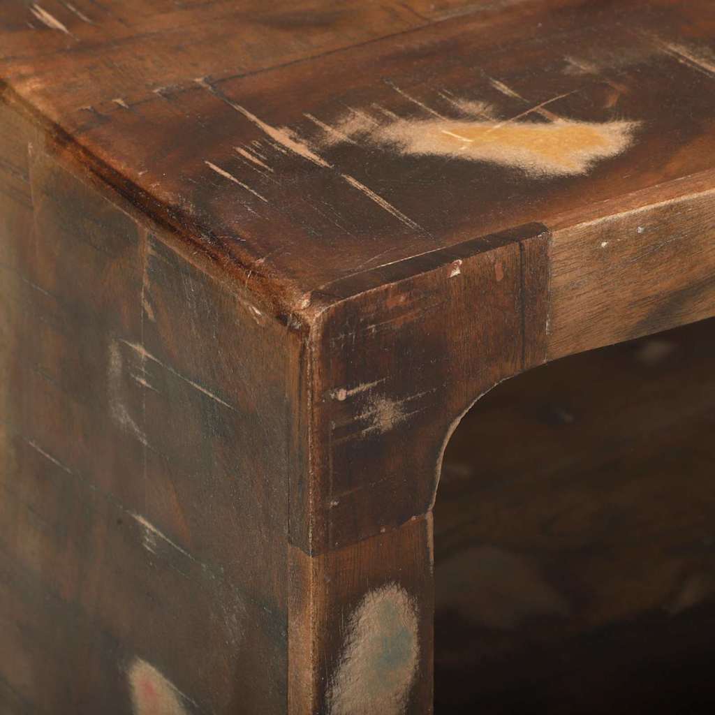 Cabinet TV cu raft Multicolour Lemn masiv recuperat GartenMobel Dekor