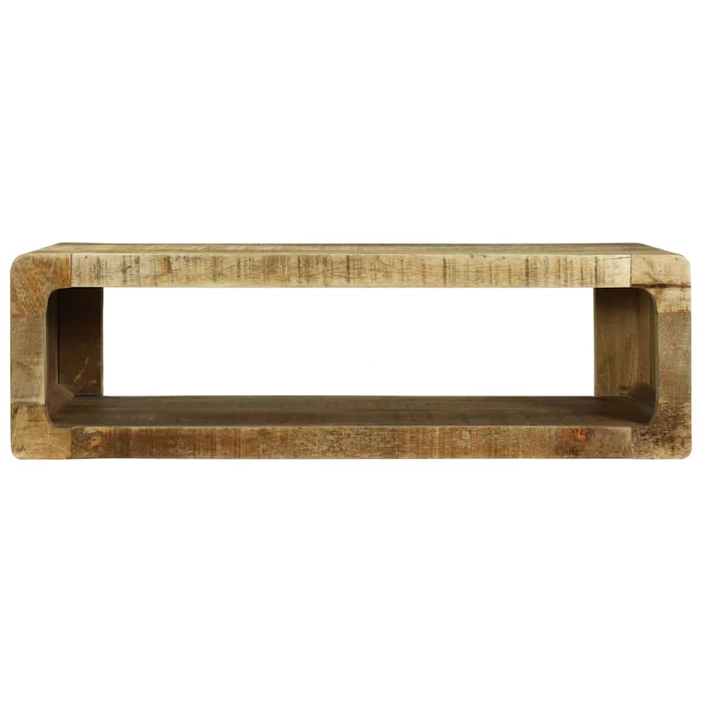 Cabinet TV cu raft cu depozitare Maro Lemn masiv de mango GartenMobel Dekor