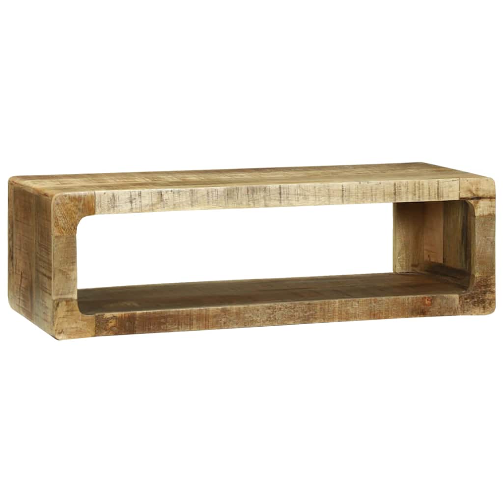 Cabinet TV cu raft cu depozitare Maro Lemn masiv de mango GartenMobel Dekor