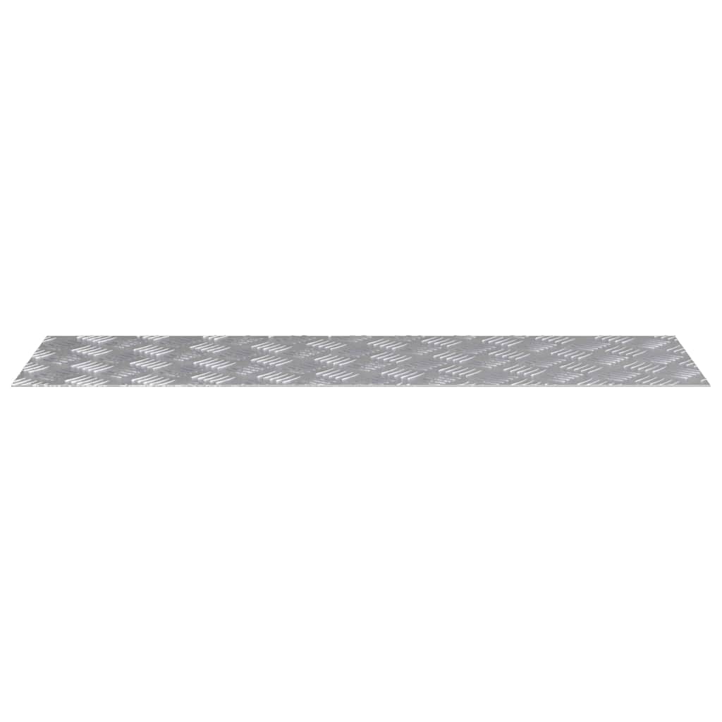 Plăci cu tablouri 2 pcs Argintiu 100 x 30 cm Aluminiu GartenMobel Dekor